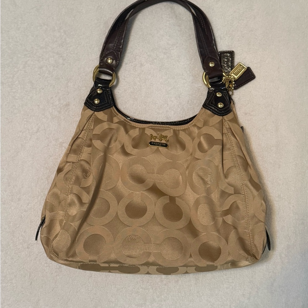 Coach Tan Signature Tote Bag